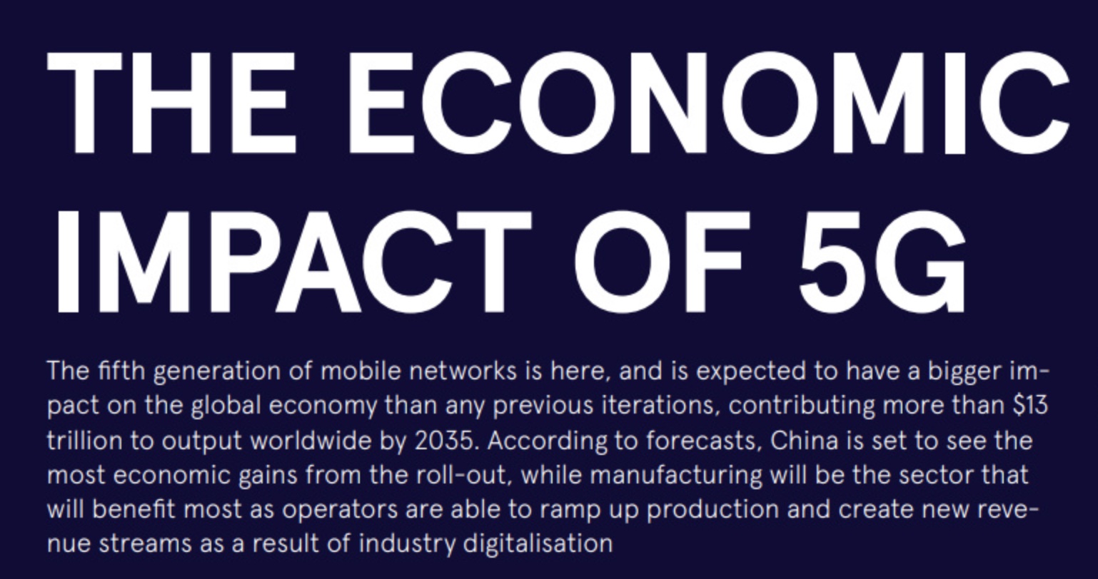 En este momento estás viendo The economic impact of 5G